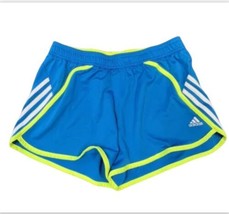 Adidas Womens Running Shorts Medium Blue Drawstring Polyester 30x4 - £12.17 GBP