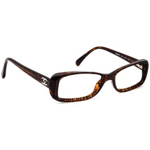 Chanel Eyeglasses 3188 c.1204 Brown Tweed Rectangular Frame Italy 53[]15... - £240.38 GBP