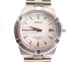 SEIKO Quartz Sapphire Two-Tone Women&#39;s Wristwatch - $24.26