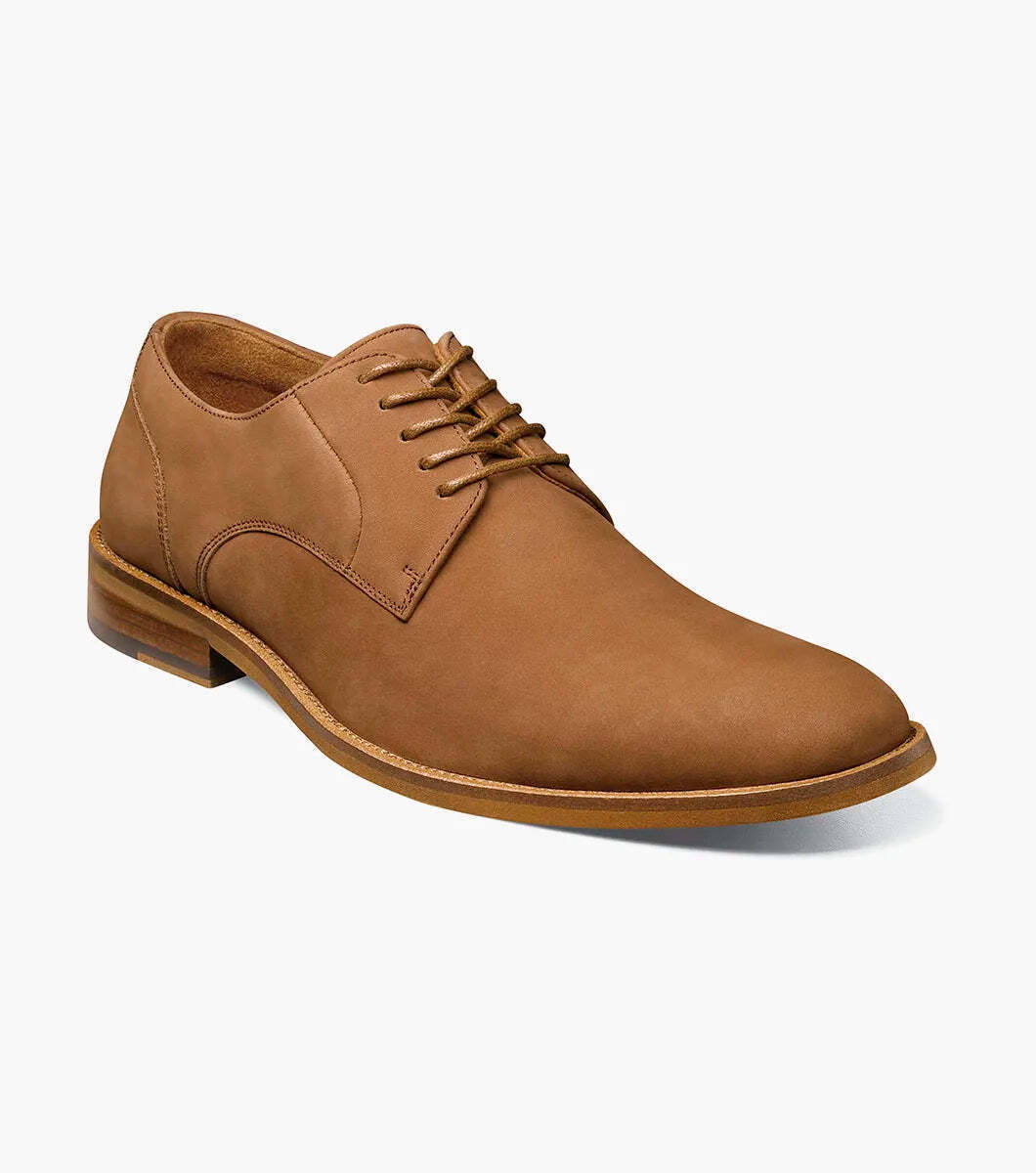 Stacy Adams Preston Plain Toe Lace Up Men's Shoes Tan 25650-240
