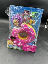 Barbie Mattel Barbie Swimming Pool Donut Floaty Accessory Playset With P... - £12.44 GBP