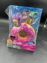 Barbie Mattel Barbie Swimming Pool Donut Floaty Accessory Playset With Puppy New - £12.44 GBP