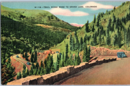 Western Slope of Grand Lake Trail Ridge Road Colorado Postcard - £11.83 GBP