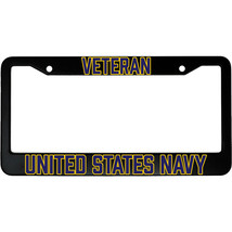 US Navy Veteran United States Aluminum Car License Plate Frame - £15.14 GBP