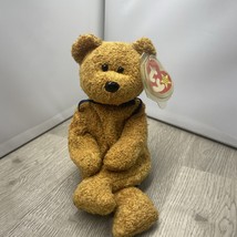 Vintage TY Beanie Baby Fuzz The Golden Teddy Bear 1999 SH - $14.84