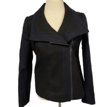 Ann Taylor Petite Black Wool Zip-Up Jacket, Women&#39;s Size 4P - £11.17 GBP