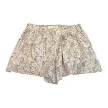 Rag &amp; Bone Women Beige Black Floral 100% Silk Shorts Sz Small S Made in USA - £15.87 GBP