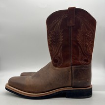 Smoky Mountain 4028 Mens Brown Leather Mid Calf Western Boots Size 11.5 EE - £62.27 GBP