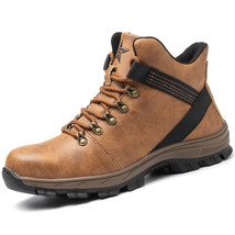 Maven Boots Unisex Brown Leather Rubber Outsole Waterproof Steel Toe Safety - £44.98 GBP