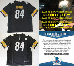 Antonio Brown autographed Pittsburgh Steelers football Jersey proof Beckett COA - £270.62 GBP