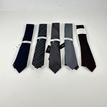 Alfani &amp; CK Slim Design Lot of 5 Premium Polyester,Polyester/Silk Ties A... - £22.09 GBP