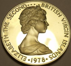 Rare Proof British Virgin Islands 1978 25 Cents~Mangrove Cuckoo~7,059 Minted~F/S - £6.33 GBP