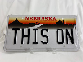 THIS ON Vintage Vanity License Plate Nebraska Personalized Auto Man-Cave Décor - £34.14 GBP