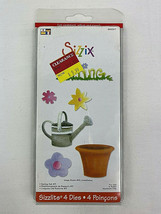 Sizzix Sizzlits Spring Set #3 655317 Flowers Water Can - New In Package !!! - £11.83 GBP