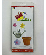 Sizzix Sizzlits SPRING SET #3 655317 FLOWERS WATER CAN - NEW IN PACKAGE !!! - £11.86 GBP