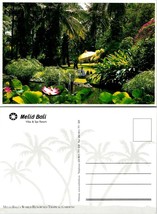 Indonesia Bali Hotel Melia Bali Villas &amp; Spa Resort Relazing Pond VTG Postcard - £7.34 GBP