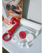 Lillo Biscuit Maker Vintage Spritz Cookie Gun 24 Discs Numbers &amp; Shapes ... - $38.45 CAD