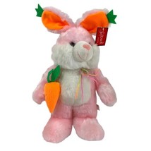 Softouch Toys Plush Bunny Rabbit 16&quot; Standing Stuffed Animal Carrot Ears Tag - £15.51 GBP