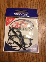Eagle Claw L13GH-5/0 Lazer Sharp Flipping Hooks Black Size 5/0 Pack - £11.50 GBP