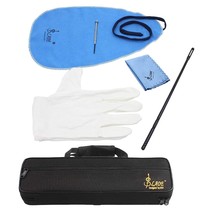 16 Holes C Flute Case 600D Foam Cotton Padding With Flute Cleaning Kit Set Clean - £36.19 GBP