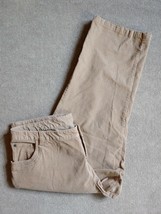 CJ Banks Cropped Capri Corduroy Pants Womens Size 18W (Maybe Petite) Bei... - £17.38 GBP