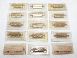Lot 15 TRW Cinch DB-25-s Gold Pin Female Connectors ~ NOS - £31.23 GBP