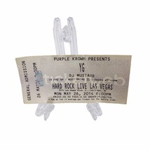 Rap Artist YG DJ MUSTARD Concert Ticket Stub  Hard Rock Live 05/26/2014 - £26.25 GBP