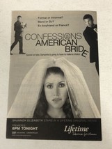 Confessions Of An American Bride Tv Guide Vintage Print Ad Shannon Elizab Tpa16 - $6.92