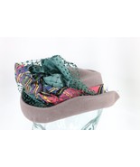 Vtg 50s Streetwear Fishnet Lace Bowtie Felt Wool Derby Hat Cap Gray Wome... - $122.78 CAD