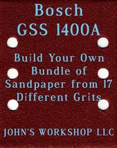 Build Your Own Bundle Bosch GSS 1400A 1/4 Sheet No-Slip Sandpaper 17 Grits - $0.99