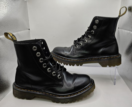 Dr. Martens Luana Black Classic Lace-Up Combat Boots US Women&#39;s Size 6 - $65.44