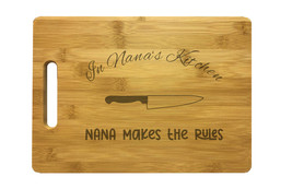 Nana&#39;s Kitchen Engraved Cutting Board - Bamboo or Maple - mom grandma co... - $34.99+