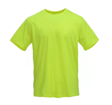 Blue Mountain YMK-1041 Men&#39;s Short Sleeve Crew Neck T-Shirt, Safety Yell... - $21.55