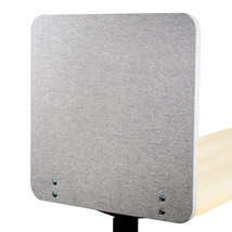 VIVO Gray Clamp-on 24 x 24 inch Desktop Privacy Panel | Cubicle Desk Divider - £102.57 GBP