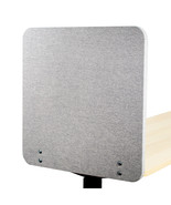 VIVO Gray Clamp-on 24 x 24 inch Desktop Privacy Panel | Cubicle Desk Div... - £100.90 GBP