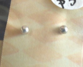 Sterling Silver Small Ball Post Earrings - $4.09 CAD