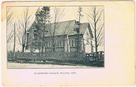 Postcard Walton Ontario St George&#39;s Church - £4.37 GBP