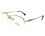 Brooks Brothers Eyeglasses Frames BB487T 1001T Gold Half Rim Titanium 52... - $93.28