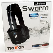 NEW Mad Catz Tritton Wireless Swarm Headset Bluetooth Headphones PS4 iPhone PC - £29.34 GBP