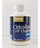 Jarrow Formulas Citicoline CDP Choline 250 mg 120 Capsules EXP 7/24 For ... - $13.85