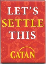 Catan Board Game Let&#39;s Settle This Phrase LICENSED Refrigerator Magnet U... - £3.13 GBP