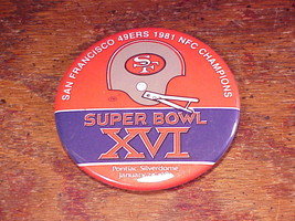1982 San Francisco 49ers Super Bowl Pinback Button, Pin - £7.15 GBP