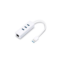 TP Link UE330 USB 3.0 TYPE-A TO GIGABIT ETHERNET NETWORK ADAPTER WITH 3-... - $53.38