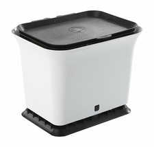 Full Circle Fresh Air Odor-Free Kitchen Compost Bin, Black and White - $48.72