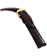 16mm Genuine Crocodile Skin Brown Men&#39;s Watch Band / Strap - $79.88