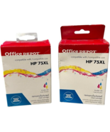 2 packs - Office Depot Ink Cartridges comparable to HP 75XL High Yield T... - $18.49