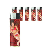 Sexy Women D 06 Set of 5 Cigarette Lighters Woman Female Dame Damsel Mis... - £12.36 GBP
