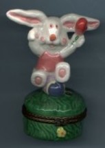 Happy Bunny Rabbit Hinged Box - $11.00