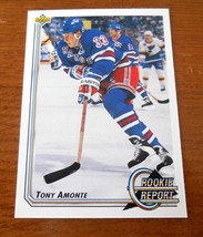 Tony Amonte New York Rangers 1992-93 Upper Deck Card #359 Rookie Report - £4.36 GBP