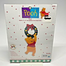 Winnie Pooh Christmas Wreath Felt Applique Door Knob Cover Bucilla Kit Disney - £7.71 GBP